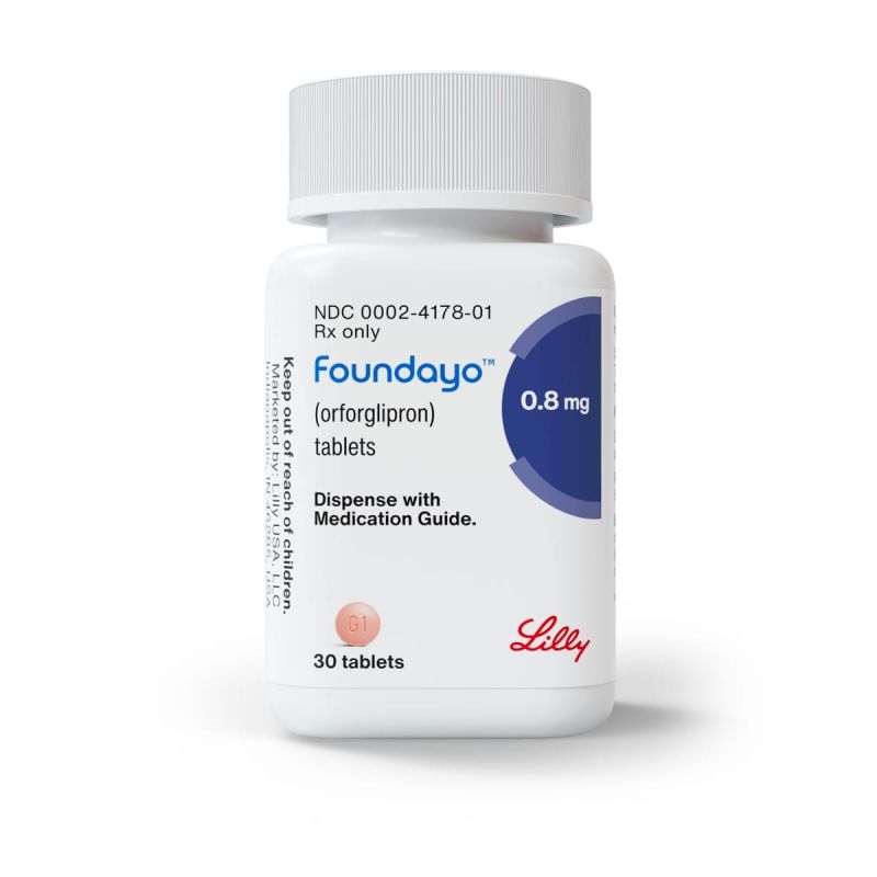 Foundayo (orforglipron) tablets. Courtesy of Eli Lilly.