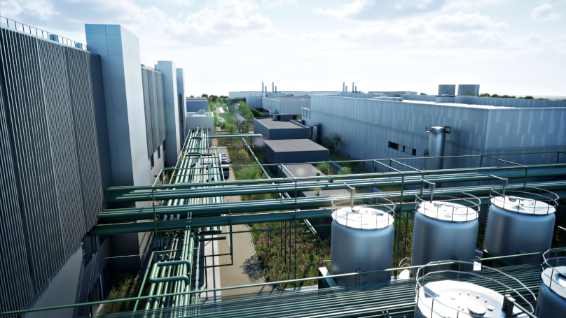Expansion of production facilities to be completed 2029. Image provided by Novo Nordisk.