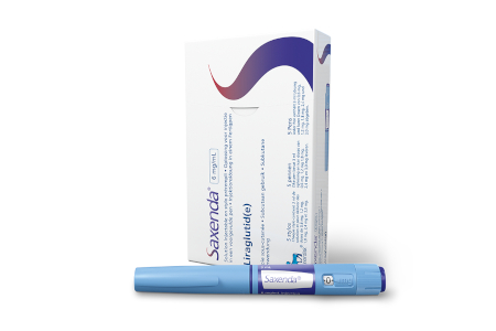 Saxenda (liraglutide) Pen. Image courtesy of Novo Nordisk.