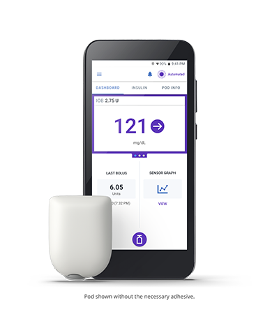The Omnipod 5. Image courtesy of Insulet.