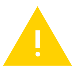 Yellow caution triangle